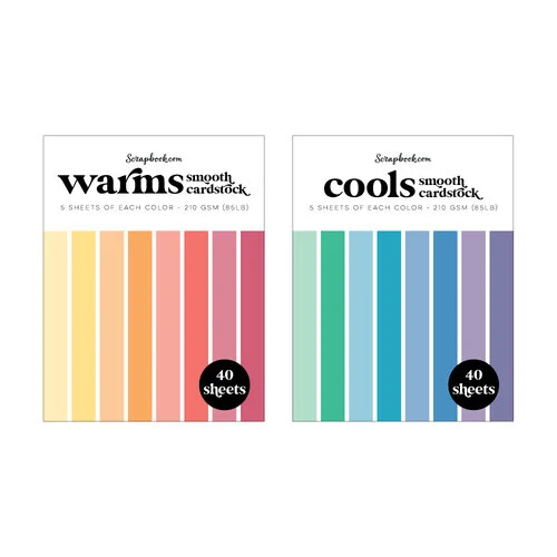 Scrapbook.com - Cools and Warms - Smooth Cardstock Paper Pads - A2 - 4.25 x 5.5 - 80 Sheets 1 Scrapbook.com - Cools and Warms - Smooth Cardstock Paper Pads - A2 - 4.25 x 5.5 - 80 Sheets