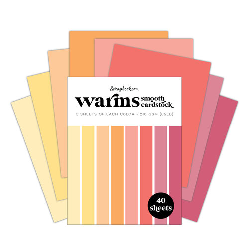 Scrapbook.com - Cools and Warms - Smooth Cardstock Paper Pads - A2 - 4.25 x 5.5 - 80 Sheets 2 Scrapbook.com - Cools and Warms - Smooth Cardstock Paper Pads - A2 - 4.25 x 5.5 - 80 Sheets