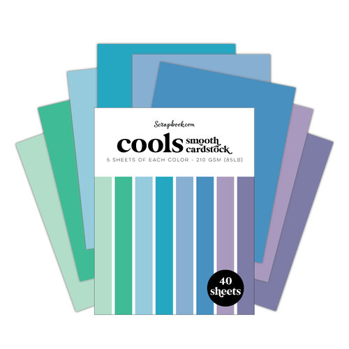 Scrapbook.com - Cools and Warms - Smooth Cardstock Paper Pads - A2 - 4.25 x 5.5 - 80 Sheets 4 Scrapbook.com - Cools and Warms - Smooth Cardstock Paper Pads - A2 - 4.25 x 5.5 - 80 Sheets