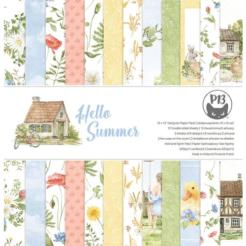 P13 - Hello Summer Collection - 12 x 12 Paper Pad 1 P13 - Hello Summer Collection - 12 x 12 Paper Pad