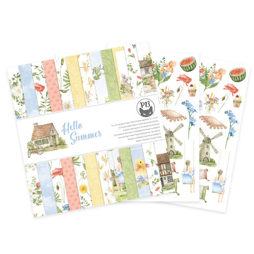 P13 - Hello Summer Collection - 12 x 12 Paper Pad 3 P13 - Hello Summer Collection - 12 x 12 Paper Pad