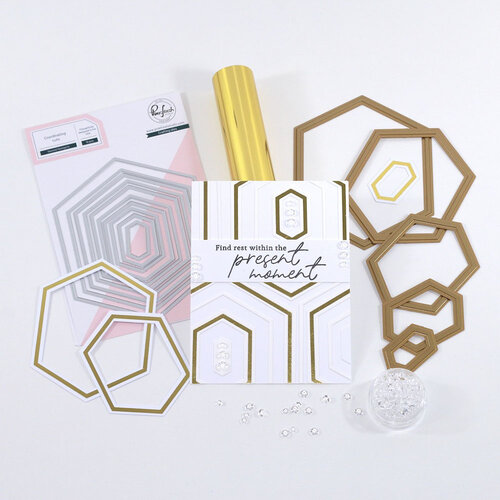 Pinkfresh Studio - Dies - Nested Hexagons 4 Pinkfresh Studio - Dies - Nested Hexagons