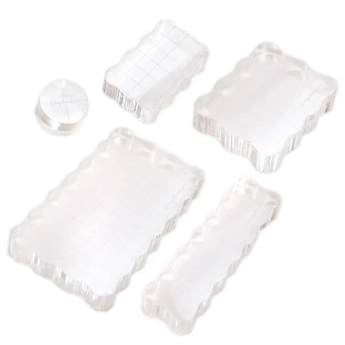 Scrapbook.com - Perfect Clear Acrylic Stamp Block Bundle - Assorted Sizes - 5 Pack 1 Scrapbook.com - Perfect Clear Acrylic Stamp Block Bundle - Assorted Sizes - 5 Pack