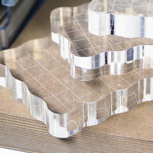 Scrapbook.com - Perfect Clear Acrylic Stamp Block Bundle - Assorted Sizes - 5 Pack 9 Scrapbook.com - Perfect Clear Acrylic Stamp Block Bundle - Assorted Sizes - 5 Pack