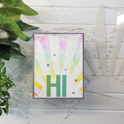 Scrapbook.com - Stencils - Sunny Days Ahead - 6x8