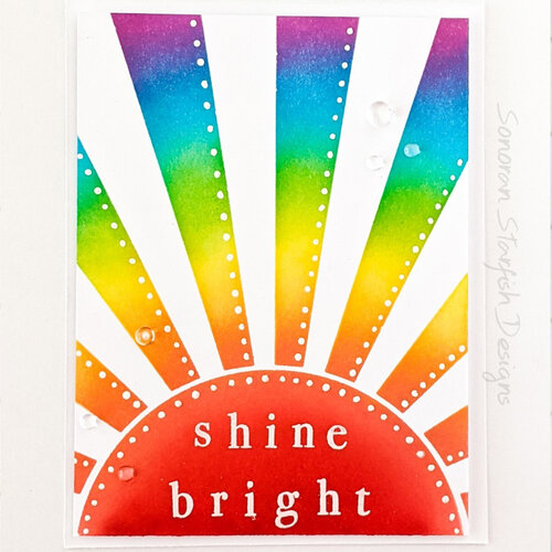 Scrapbook.com - Stencils - Sunny Days Ahead - 6x8