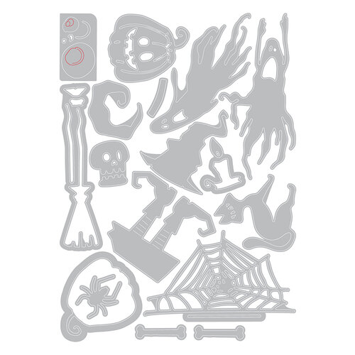 Sizzix - Tim Holtz - Halloween - Thinlits Dies - Frightful Things 2 Sizzix - Tim Holtz - Halloween - Thinlits Dies - Frightful Things