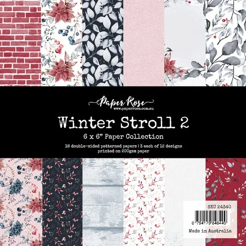 Paper Rose - 6 x 6 Collection Pack - Winter Stroll 2.0 1 Paper Rose - 6 x 6 Collection Pack - Winter Stroll 2.0