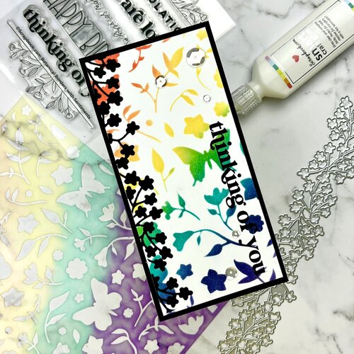 Scrapbook.com - Clear Photopolymer Stamp Set - Botanical Borders with Sentiments 9 Scrapbook.com - Clear Photopolymer Stamp Set - Botanical Borders with Sentiments