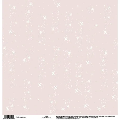 EK Success - Disney Collection - 12 x 12 Vellum with Glitter Accents - Princess Pixie Dust