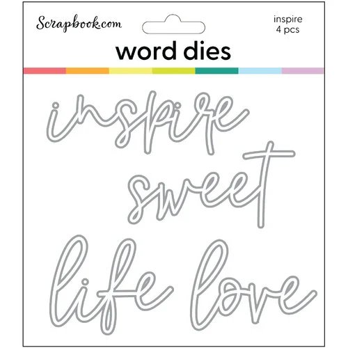 Scrapbook.com - Decorative Die Set - Inspirational Life Sentiments 3 Scrapbook.com - Decorative Die Set - Inspirational Life Sentiments