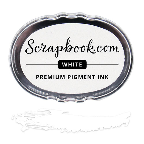Scrapbook.com - Premium Pigment Ink Pad - Pure White 1 Scrapbook.com - Premium Pigment Ink Pad - Pure White