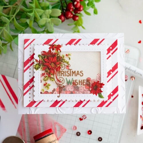 Scrapbook.com - Stencils - Candy Stripe - 6x8