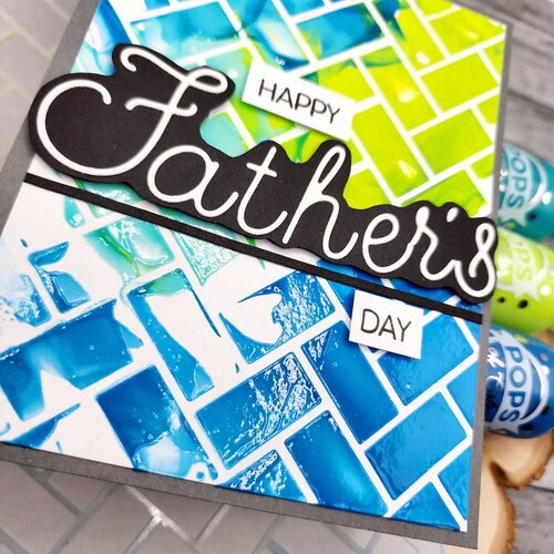 Scrapbook.com - Stencils - Herringbone - 6x8