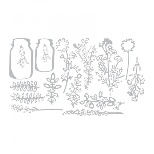 Sizzix - Tim Holtz - Alterations Collection - Framelits Dies - Flower Jar