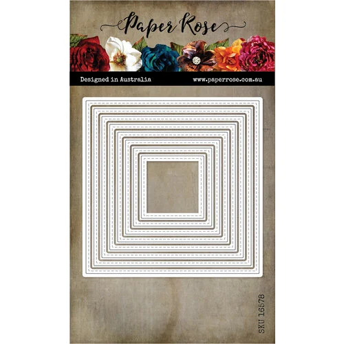 Paper Rose - Dies - Stitched Squares 1 Paper Rose - Dies - Stitched Squares