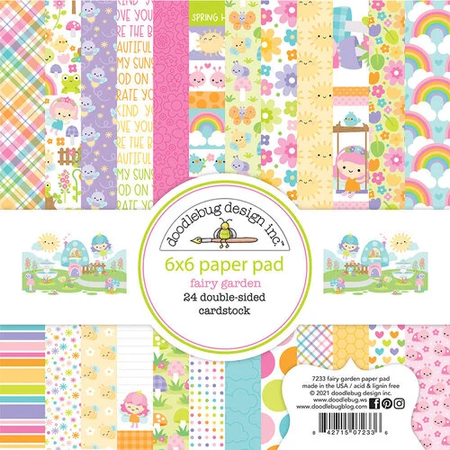Doodlebug Design - Fairy Garden Collection - 6 x 6 Paper Pad
