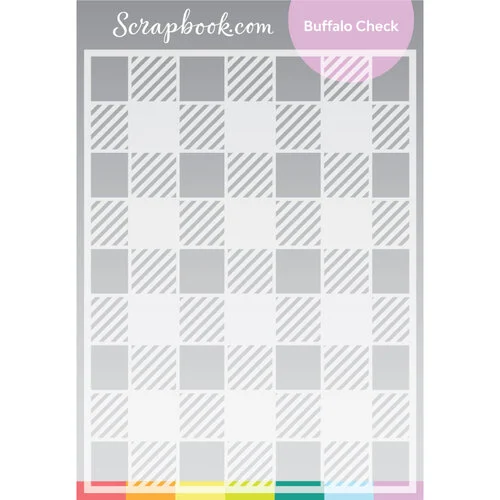 Scrapbook.com - Stencils - Buffalo Check - 6x8 1 Scrapbook.com - Stencils - Buffalo Check - 6x8