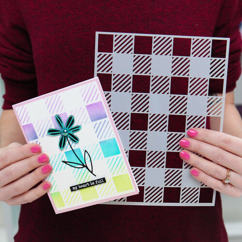 Scrapbook.com - Stencils - Buffalo Check - 6x8 2 Scrapbook.com - Stencils - Buffalo Check - 6x8