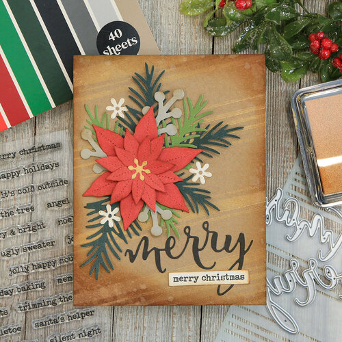 Scrapbook.com - Clear Photopolymer Stamp Set - Wordfetti December 5 Scrapbook.com - Clear Photopolymer Stamp Set - Wordfetti December