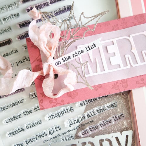 Scrapbook.com - Clear Photopolymer Stamp Set - Wordfetti December 6 Scrapbook.com - Clear Photopolymer Stamp Set - Wordfetti December