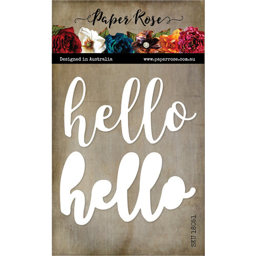Paper Rose - Dies - Hello - Large Layered Word 1 Paper Rose - Dies - Hello - Large Layered Word