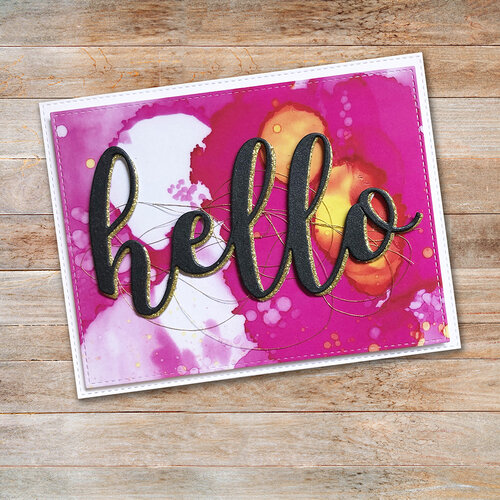 Paper Rose - Dies - Hello - Large Layered Word 2 Paper Rose - Dies - Hello - Large Layered Word