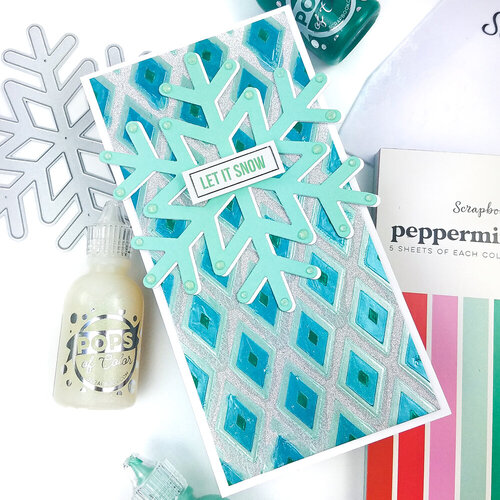 Scrapbook.com - Peppermint - Smooth Cardstock Paper Pad - Double Sided - 3.5 x 8.5 - 40 Sheets
