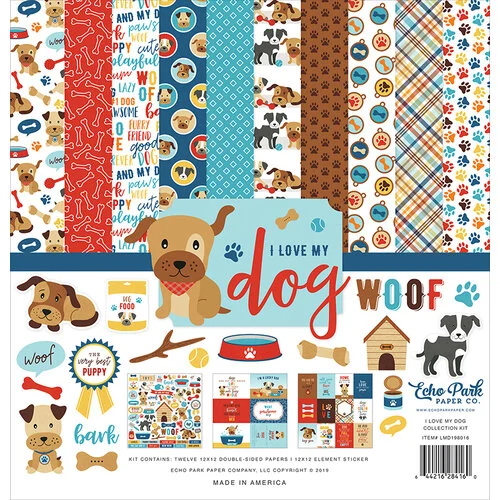 Echo Park - I Love My Dog Collection - 12 x 12 Collection Kit 1 Echo Park - I Love My Dog Collection - 12 x 12 Collection Kit
