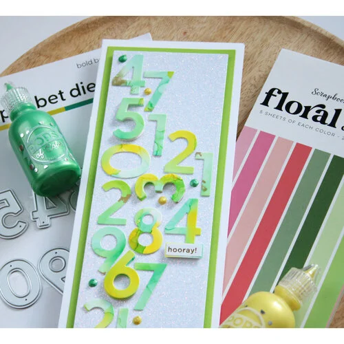 Scrapbook.com - Floral - Smooth Cardstock Paper Pad - 6x8 - 40 Sheets