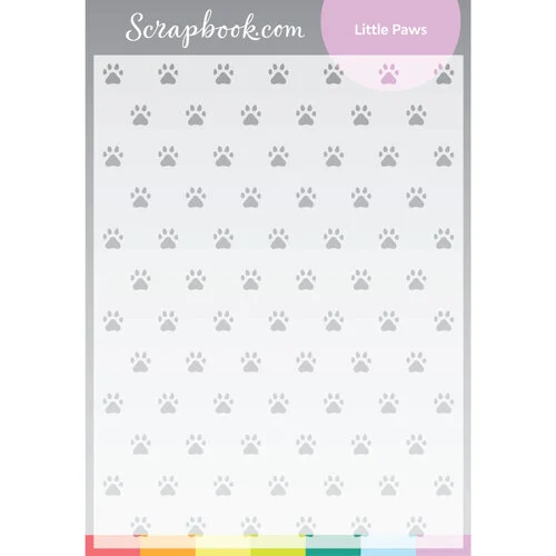Scrapbook.com - Stencils - Little Paws - 6x8 1 Scrapbook.com - Stencils - Little Paws - 6x8
