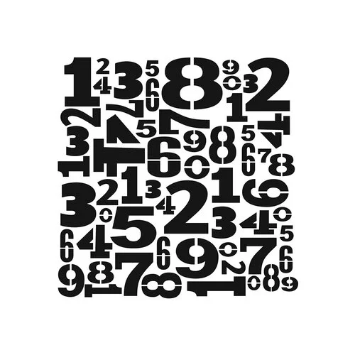 The Crafter's Workshop - 6 x 6 Stencils - Number Scramble 1 The Crafter's Workshop - 6 x 6 Stencils - Number Scramble
