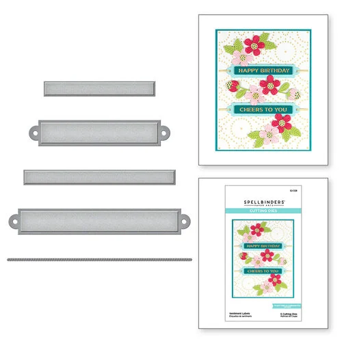 Spellbinders - Etched Dies - Sentiment Labels
