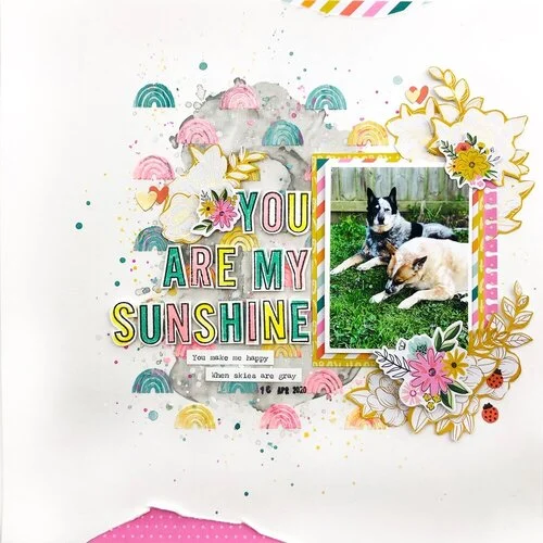 Scrapbook.com - Stencils - Little Rainbows - 6x8 6 Scrapbook.com - Stencils - Little Rainbows - 6x8