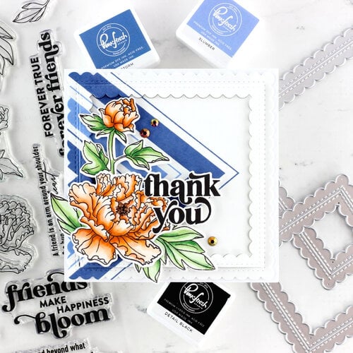 Pinkfresh Studio - Essentials Collection - Dies - Stitched Scalloped Square 4 Pinkfresh Studio - Essentials Collection - Dies - Stitched Scalloped Square