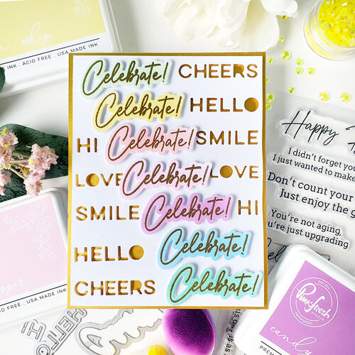Pinkfresh Studio - Dies - Happy Birthday Sentiments 2 Pinkfresh Studio - Dies - Happy Birthday Sentiments