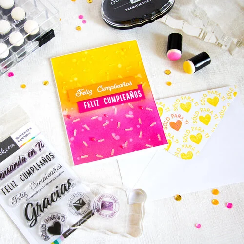 Scrapbook.com - Clear Photopolymer Stamp Set - Sentimientos en Espanol 3 Scrapbook.com - Clear Photopolymer Stamp Set - Sentimientos en Espanol