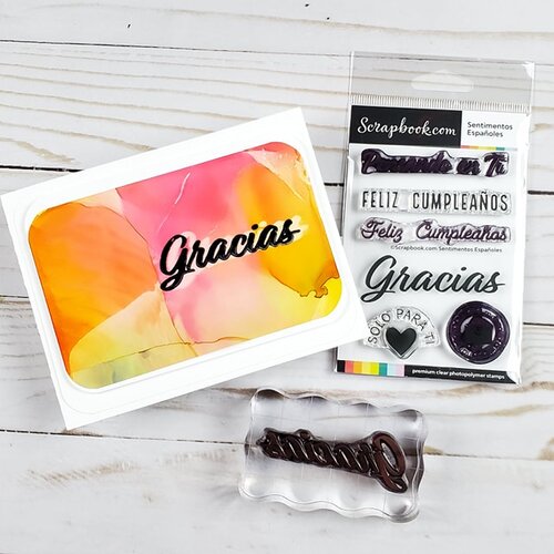 Scrapbook.com - Clear Photopolymer Stamp Set - Sentimientos en Espanol 6 Scrapbook.com - Clear Photopolymer Stamp Set - Sentimientos en Espanol