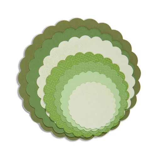 Sizzix - Framelits Dies - Scallop Circles 1 Sizzix - Framelits Dies - Scallop Circles