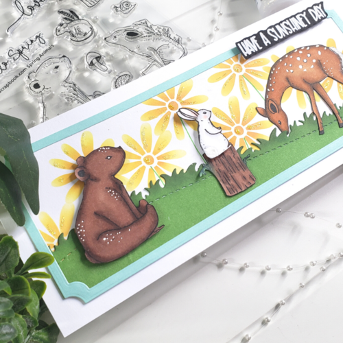 Scrapbook.com - Clear Photopolymer Stamp Set - Spring Animals 4 Scrapbook.com - Clear Photopolymer Stamp Set - Spring Animals