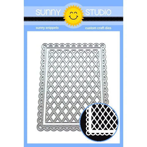 Sunny Studio Stamps - Sunny Snippets - Craft Dies - Frilly Frames - Lattice 1 Sunny Studio Stamps - Sunny Snippets - Craft Dies - Frilly Frames - Lattice