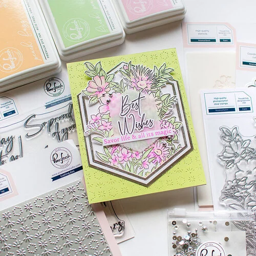 Pinkfresh Studio - Dies - Hexagon Tiles Coverplate 3 Pinkfresh Studio - Dies - Hexagon Tiles Coverplate