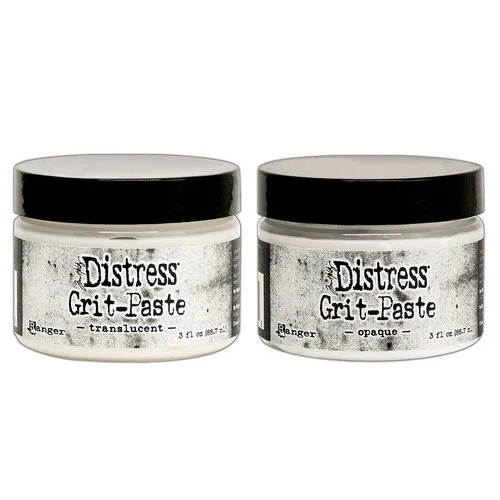 Ranger Ink - Tim Holtz - Distress Grit Paste - 3 Ounces - Opaque and Translucent Bundle