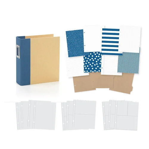 Simple Stories - SNAP Studio Collection - Binder - Navy