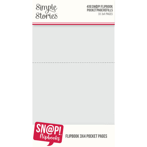 Simple Stories - SNAP Studio Flipbook Collection - 4 x 6 Flipbook Pages - 3 x 4 Pack Refills 1 Simple Stories - SNAP Studio Flipbook Collection - 4 x 6 Flipbook Pages - 3 x 4 Pack Refills