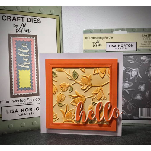 Lisa Horton Crafts - 3D Embossing Folder - Layered Petals