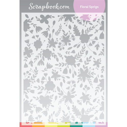Scrapbook.com - Stencils - Floral Sprigs - 6x8 1 Scrapbook.com - Stencils - Floral Sprigs - 6x8