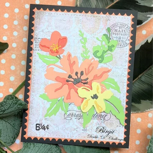 Sizzix - Tim Holtz - Thinlits Dies - Brushstroke Flowers No. 02 6 Sizzix - Tim Holtz - Thinlits Dies - Brushstroke Flowers No. 02