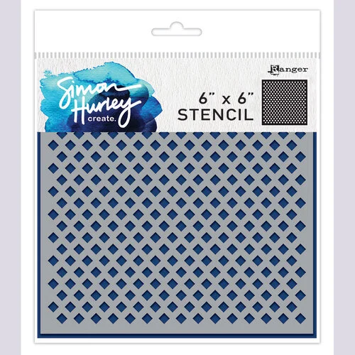Ranger Ink - Simon Hurley - 6 x 6 Stencils - Tiny Diamonds 1 Ranger Ink - Simon Hurley - 6 x 6 Stencils - Tiny Diamonds