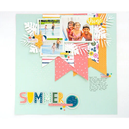 Echo Park - Pool Party Collection - 12 x 12 Collection Kit 20 Echo Park - Pool Party Collection - 12 x 12 Collection Kit